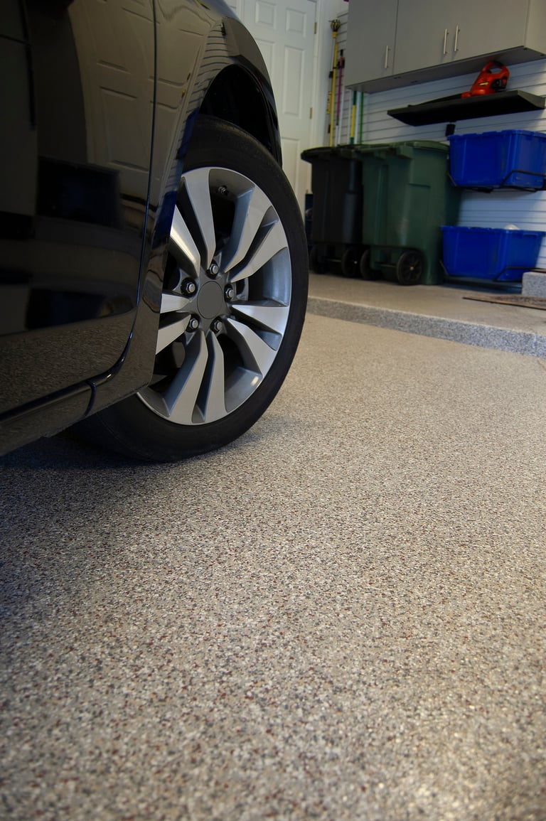 Polyaspartic garage floor coating