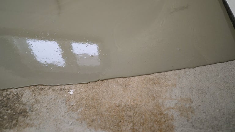 Epoxy resin concrete floor coating